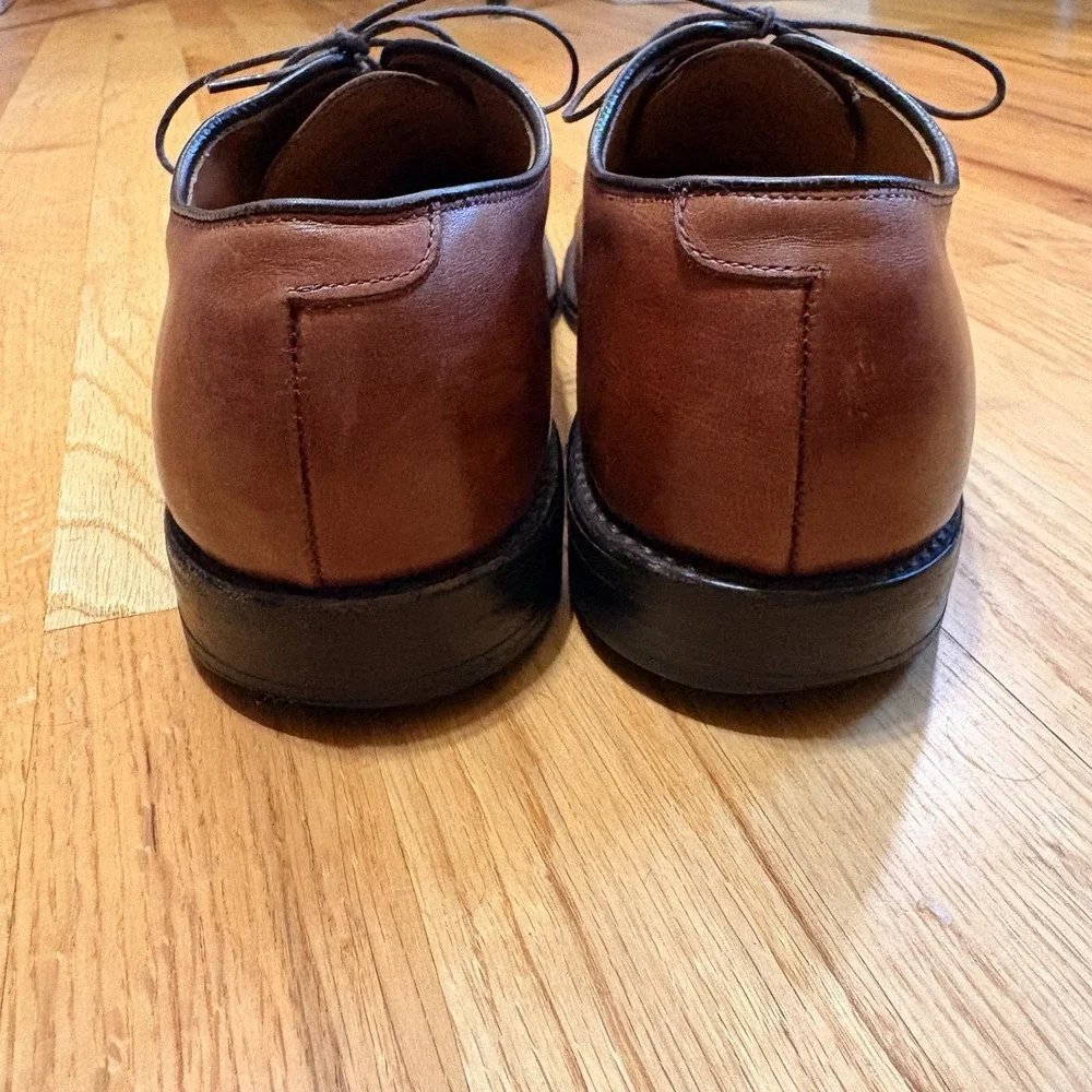 Allen Edmonds Byron Cap Toe Brogue Oxford Mens Size 10 B Brown Leather Shoes